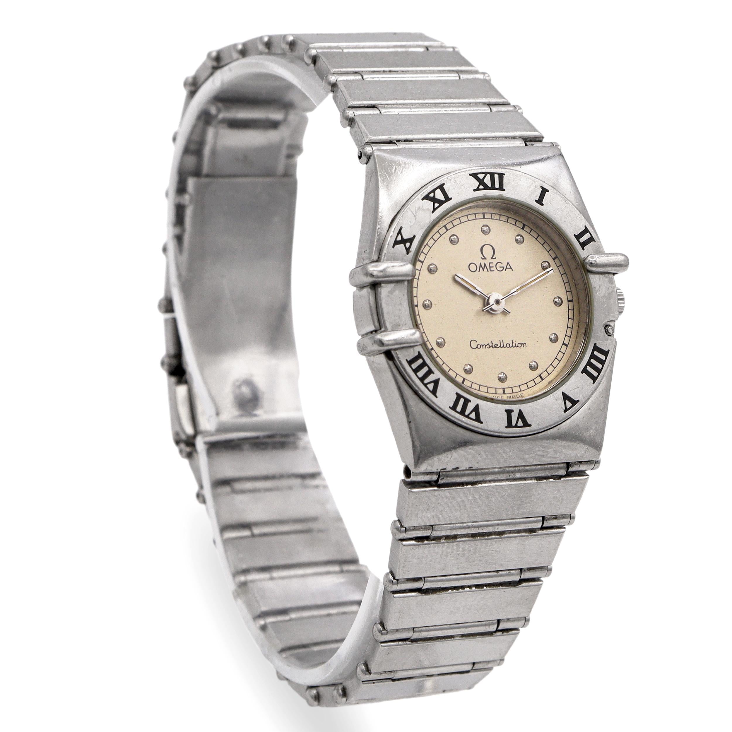 Omega Constellation Stainless Steel Champagne Dial Quartz Women’s Watch