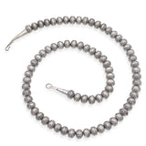 Vintage Sterling Silver Stamped Navajo Pearl Style Beaded Necklace