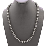 Vintage Sterling Silver Stamped Navajo Pearl Style Beaded Necklace