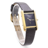 Cartier Must de Vermeil Tank Black Dial Quartz Watch