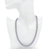 Vintage 18k Gold Gray Pearl Beaded Strand Necklace