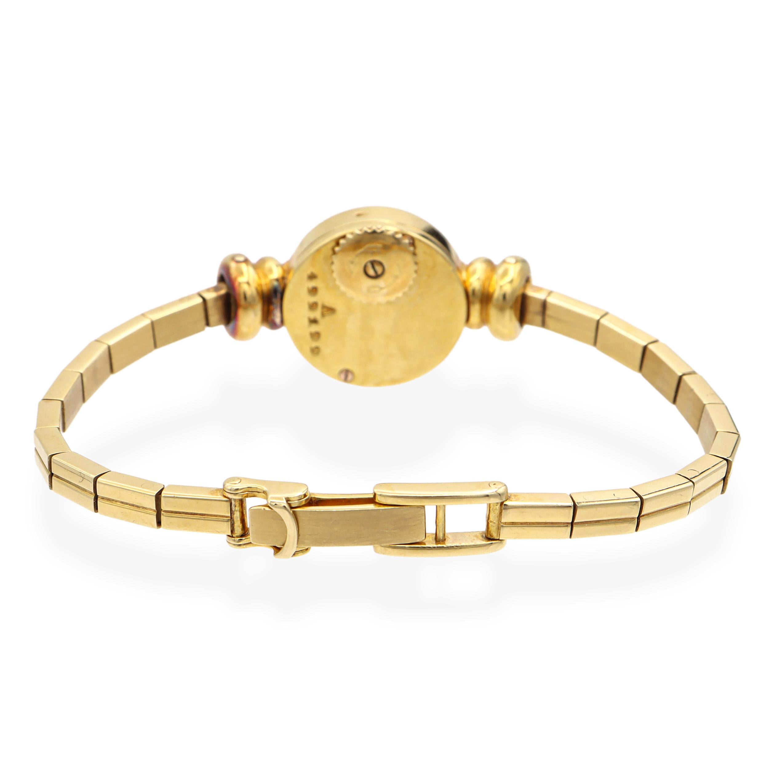 Vintage 18k Yellow Gold Jaeger-LeCoultre Backwind Handwind Watch