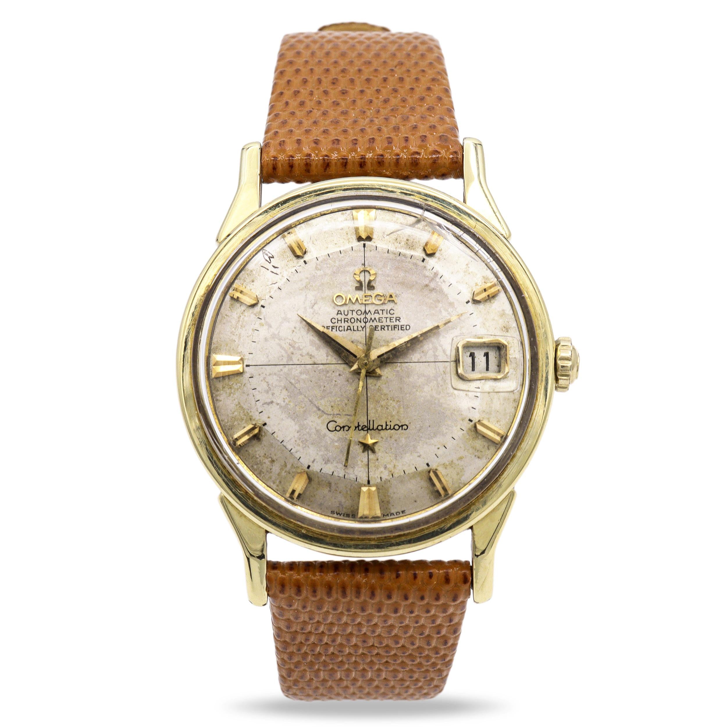 Vintage Omega Constellation Automatic Chronometer Pie Pan Dial Watch