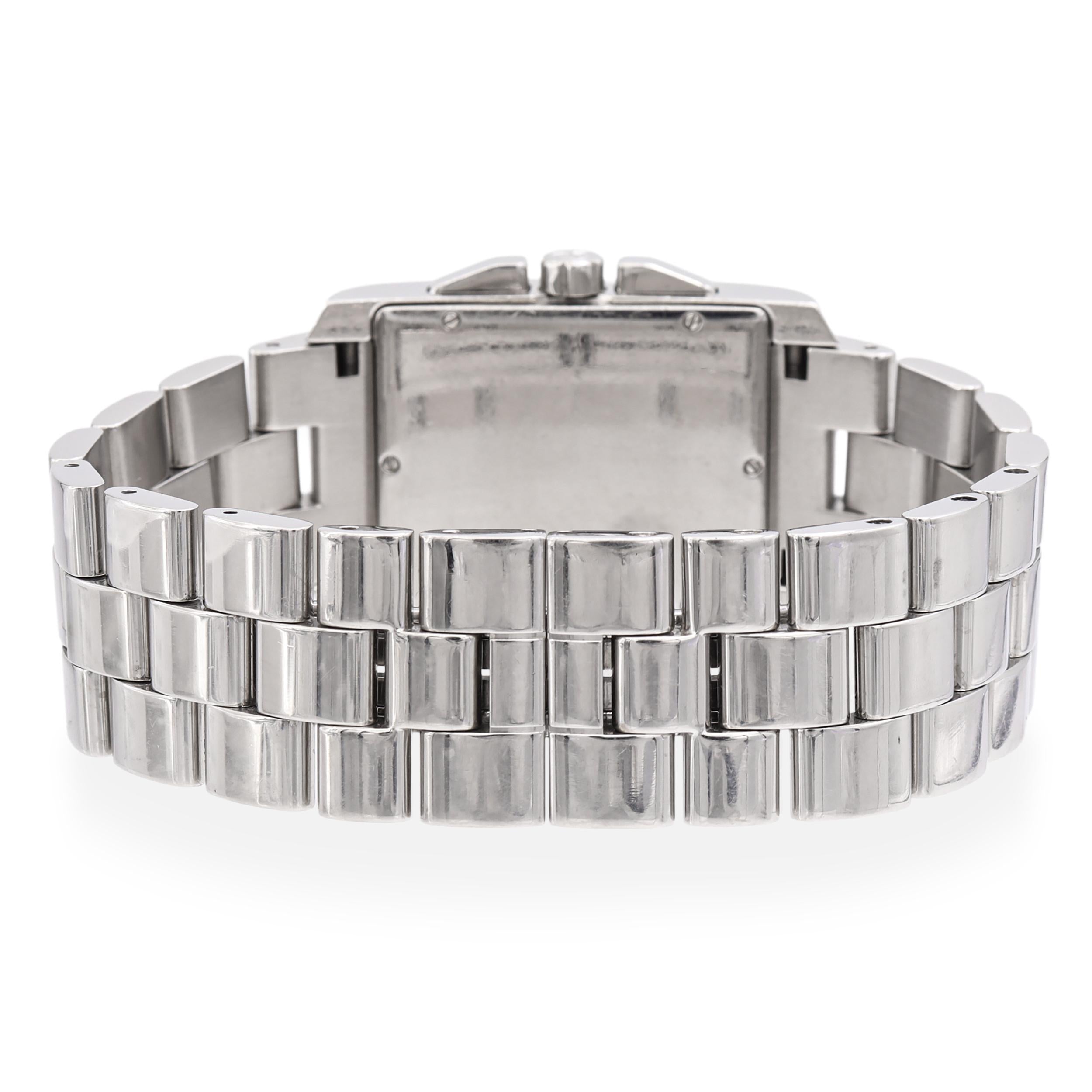 Baume & Mercier Hampton Chronograph Men's Steel Tank Watch 55341