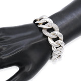 David Yurman Sterling Silver Diamond Pavé Belmont Curb Link Bracelet