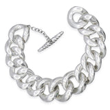 David Yurman Sterling Silver Diamond Pavé Belmont Curb Link Bracelet