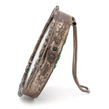 Antique Sterling Silver French Hand Painted Miniature Portrait Painting