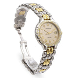 Juvenia Biarritz Stainless Steel with 18k Yellow Gold Diamond Bezel Watch