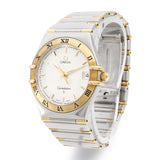 Omega Constellation 18k Yellow Gold & Stainless Steel Quartz Men's Watch