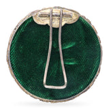 Antique Sterling Silver French Hand Painted Miniature Portrait Painting