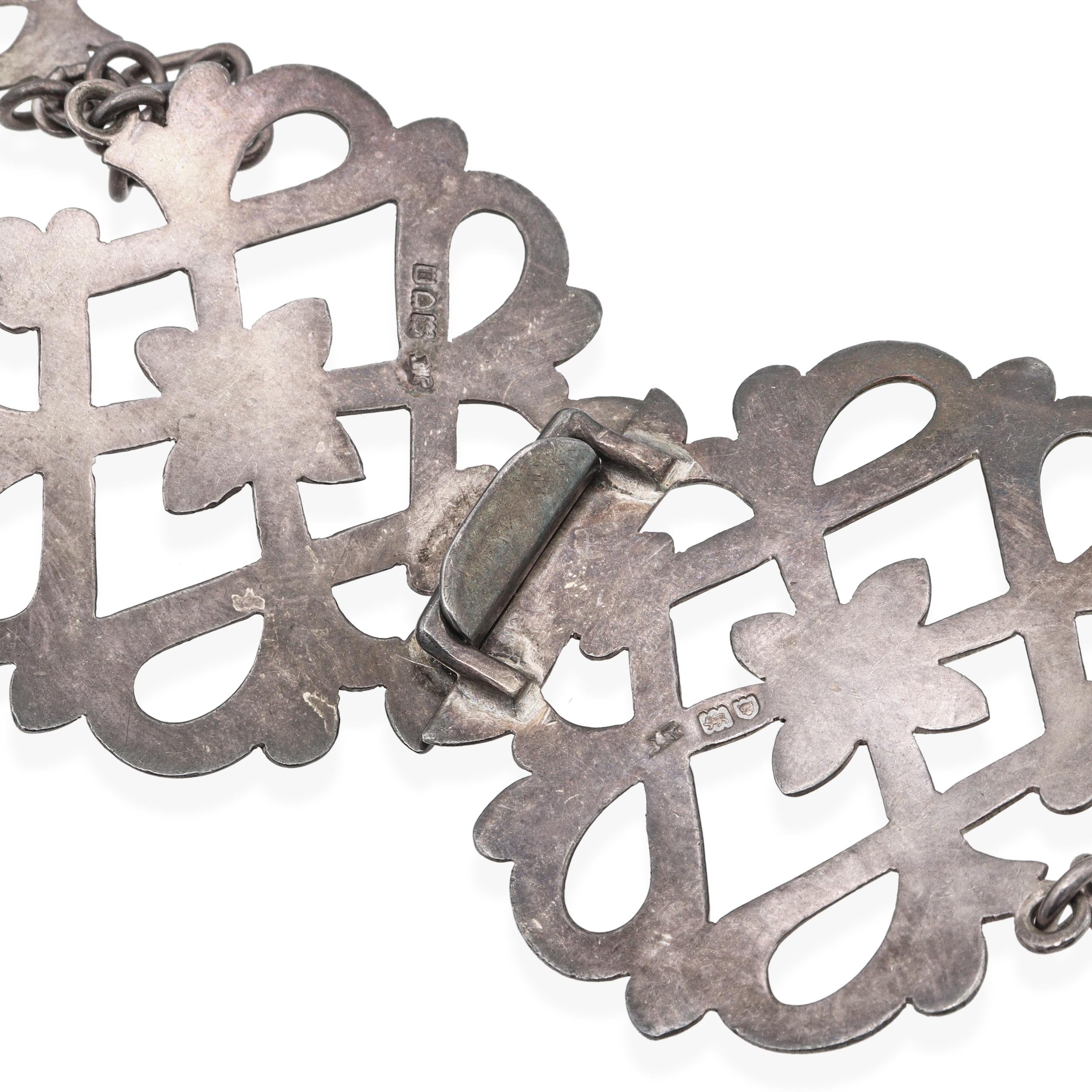 Vintage English Sterling Silver Link Belt