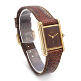 Vintage Must de Cartier Tank Vermeil Hand-Wind Women's Watch