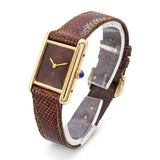 Vintage Must de Cartier Tank Vermeil Hand-Wind Women's Watch