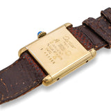 Vintage Must de Cartier Tank Vermeil Hand-Wind Women's Watch