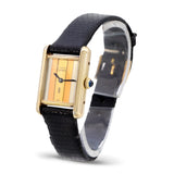 Vintage Must de Cartier Tank Vermeil Trinity Stripe Dial Hand-Wind Women's Watch