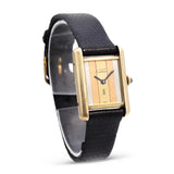 Vintage Must de Cartier Tank Vermeil Trinity Stripe Dial Hand-Wind Women's Watch