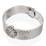 Vintage Precious Metal Universal Geneve 1.68ctw Diamond Brick Link Watch