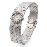 Vintage Precious Metal Universal Geneve 1.68ctw Diamond Brick Link Watch