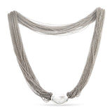Vintage Tiffany & Co. Elsa Peretti Sterling Silver Bean Mesh Necklace