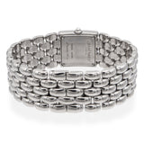 Chaumet Paris Etanche Stainless Steel  Diamond Tank Watch
