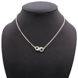 Tiffany & Co. Sterling Silver Infinity Double Chain Pendant Necklace