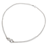 Tiffany & Co. Sterling Silver Infinity Double Chain Pendant Necklace