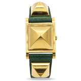 Hermès Medor Pyramid Cover Gold Plated Quartz Women's Watch