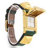 Hermès Medor Pyramid Cover Gold Plated Quartz Women's Watch