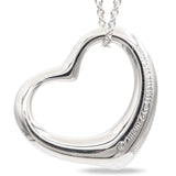 Tiffany & Co. Elsa Peretti Sterling Silver Open Heart Pendant Necklace
