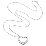 Tiffany & Co. Elsa Peretti Sterling Silver Open Heart Pendant Necklace