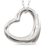 Tiffany & Co. Elsa Peretti Sterling Silver Open Heart Pendant Necklace