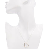Tiffany & Co. Elsa Peretti Sterling Silver Open Heart Pendant Necklace