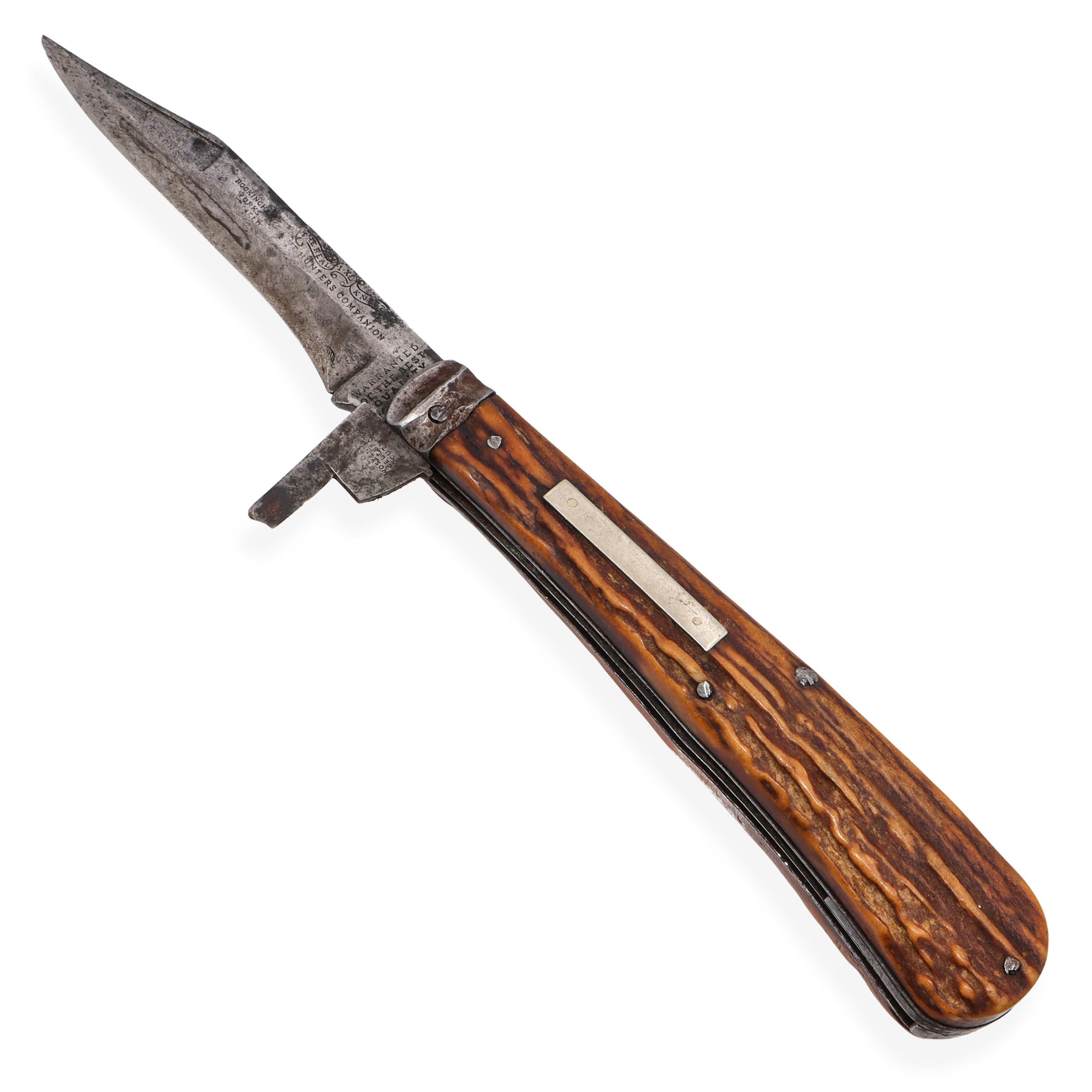 Antique George Wostenholm & Son IXL Hunter's Companion Double Bladed Knife