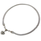 Lagos Caviar Sterling Silver 18K Gold Hematite & Pearl Interchangeable Necklace