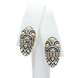 John Hardy Naga 18k Yellow Gold and Sterling Silver Shrimp Earrings