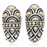 John Hardy Naga 18k Yellow Gold and Sterling Silver Shrimp Earrings