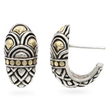 John Hardy Naga 18k Yellow Gold and Sterling Silver Shrimp Earrings