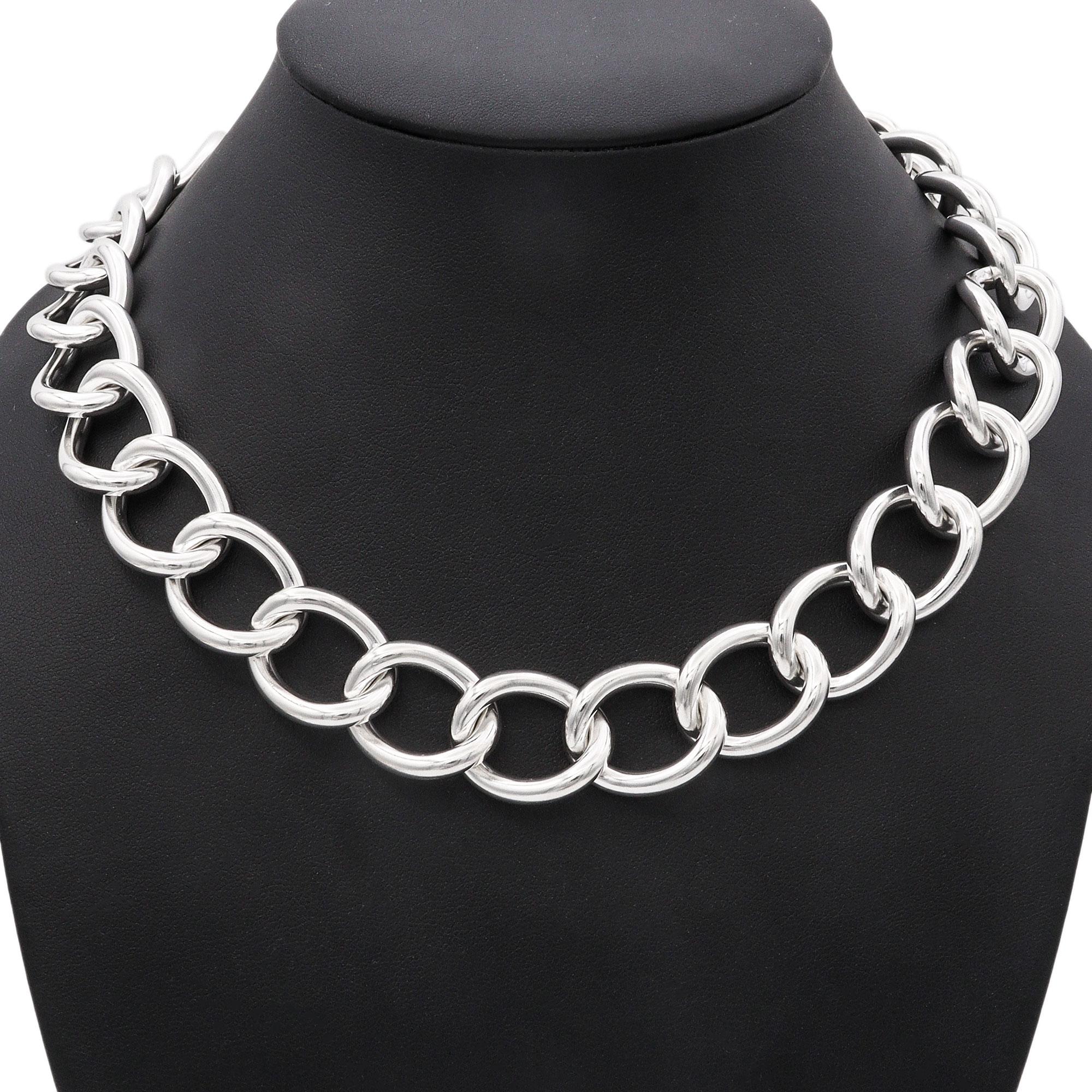 Vintage Jondell Spain Sterling Silver Chain Necklace