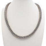 John Hardy Sterling Silver and 18K Gold Dot Woven Chain Necklace