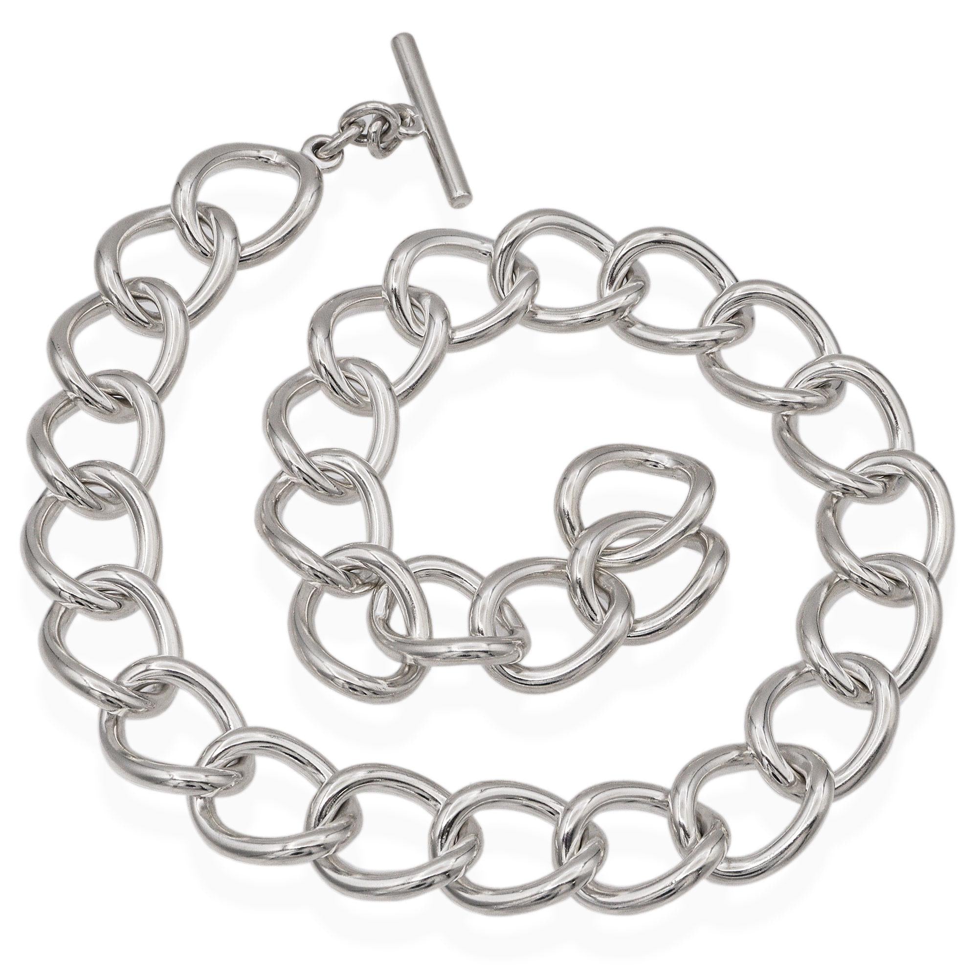 Vintage Jondell Spain Sterling Silver Chain Necklace