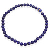 Vintage 14k Yellow Gold Accented Lapis Lazuli Beaded Strand Necklace