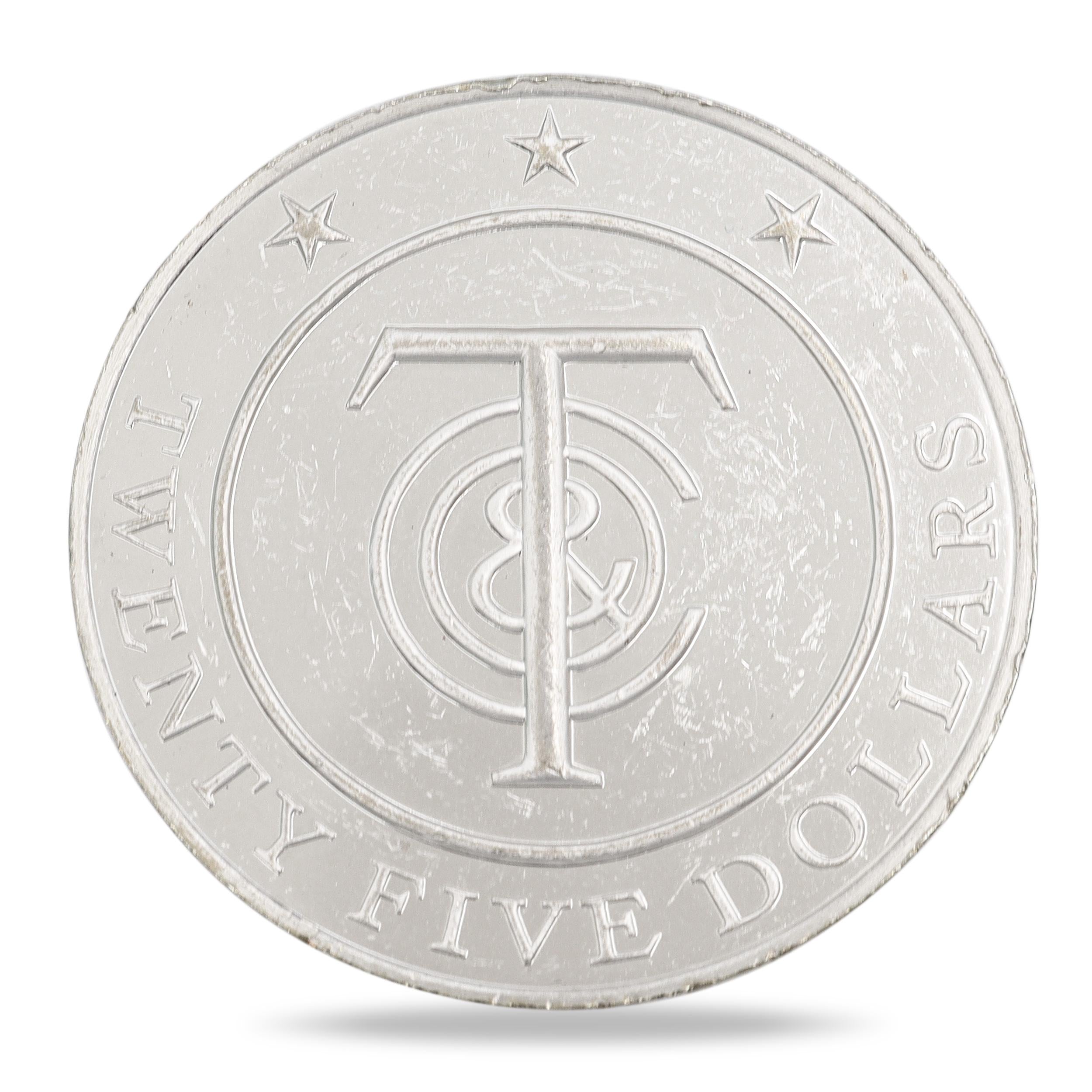 Tiffany & Co. Sterling Silver Tiffany Money $25 Tokens Set of Four