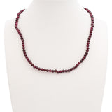 Vintage 14K Gold Garnet Multi-Strand and Single Strand Beaded Necklace Set