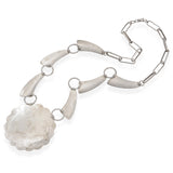 Vintage Riley Polequaptewa Sterling Silver Hopi Sun Face Necklace
