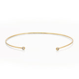 Tiffany & Co. 18k Yellow Gold Elsa Peretti Diamond Wire Cuff Bracelet