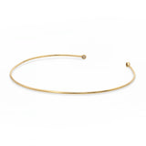 Tiffany & Co. 18k Yellow Gold Elsa Peretti Diamond Wire Cuff Bracelet
