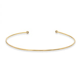 Tiffany & Co. 18k Yellow Gold Elsa Peretti Diamond Wire Cuff Bracelet