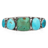 Vintage Silver and Multicolor Turquoise Cuff Bracelet