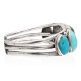 Vintage Silver and Multicolor Turquoise Cuff Bracelet