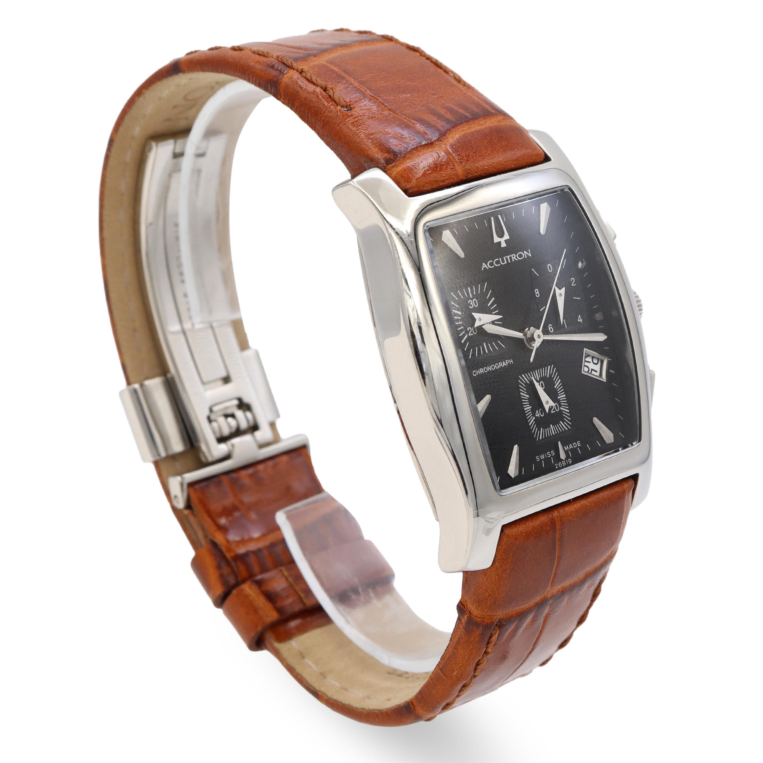 Bulova Accutron Stainless Steel Chronograph Quartz Men’s Watch